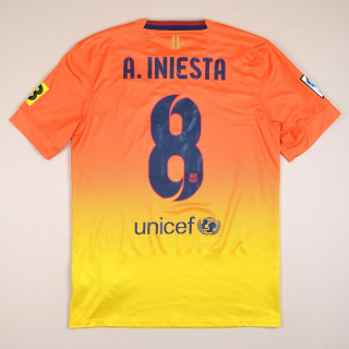 Barcelona 2012 - 2013 Away Shirt #8 Iniesta (Very good) S