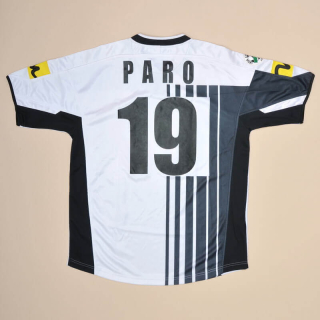 Siena 2005 - 2006 Match Worn Home Shirt #19 Paro (Excellent) L