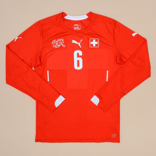 Switzerland  2014 - 2015 Player Issue Home Shirt #6 (Good) M