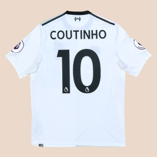 Liverpool 2017 - 2018 125 Years Away Shirt #10 Coutinho (Good) S
