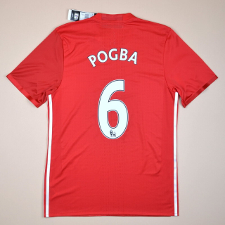 Manchester United 2016 - 2017 'BNWT' AdiZero Home Shirt #6 Pogba (New with tags) L