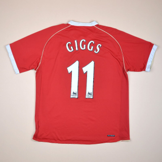 Manchester United 2006 - 2007 Home Shirt #11 Giggs (Good) L