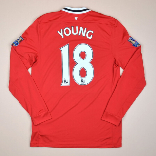Manchester United 2011 - 2012 Home Shirt #18 Young  (Very good) M