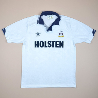 Tottenham 1991 - 1993 Home Shirt (Very good) L