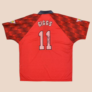 Manchester United 1996 - 1997 'Signed' Home Shirt #11 Giggs (Very good) XL