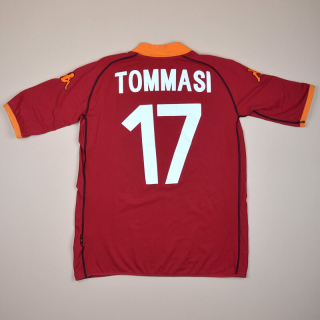 Roma 2002 - 2003 Home Shirt #17 Tommasi (Good) XL