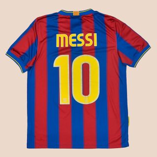 Barcelona 2009 - 2010 Home Shirt #10 Messi (Very good) S