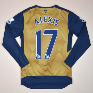 Arsenal 2015 - 2016 Away Shirt #17 Alexis (Very good) XS