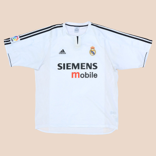 Real Madrid 2003 - 2004 Home Shirt (Very good) XL