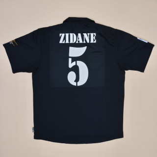 Real Madrid 2001 - 2002 Centenary Away Shirt #5 Zidane (Very good) XL