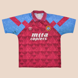 Aston Villa 1990 - 1992 Home Shirt (Not bad) M