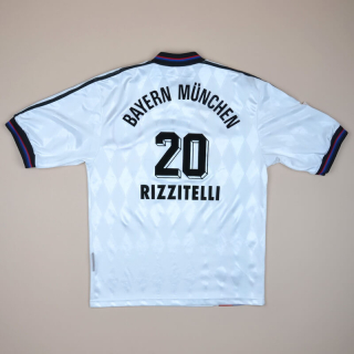 Bayern Munich 1995 - 1997 Away Shirt #20 Rizzitelli (Very good) S