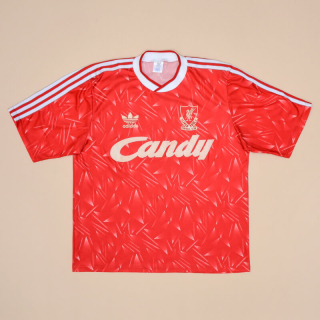Liverpool 1989 - 1991 Home Shirt (Excellent) M