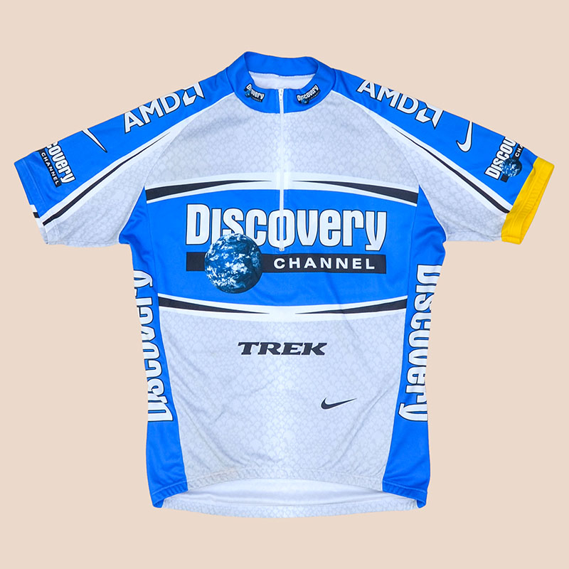 Discovery channel retailer cycling jersey