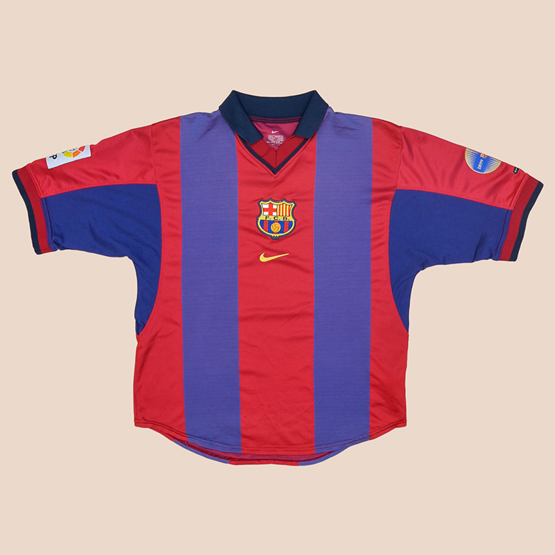 Barcelona 2000 - 2001 Centenary Home Shirt (Good) S for sale