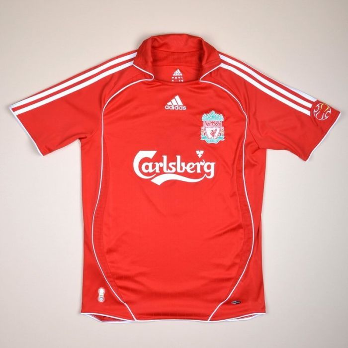 Liverpool 2006 2008 Champions League Home Shirt 8 Gerrard Very good S for sale Vintage Sports Fashion