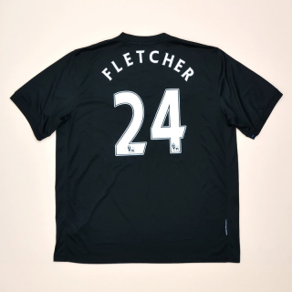 Manchester United 2009 - 2010 Away Shirt #24 Fletcher (Good) XXL