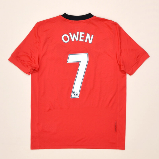 Manchester United 2009 - 2010 Home Shirt #7 Owen (Very good) S