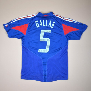 France 2004 - 2004 Home Shirt #5 Gallas (Very good) M