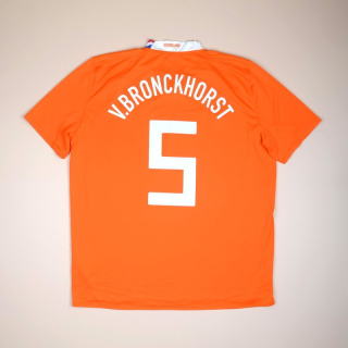 Holland 2008 - 2010 Home Shirt #5 v. Bronckhorst (Excellent) XXL