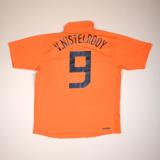 Holland 2006 - 2008 Home Shirt #9 v. Nistelrooy (Very good) L