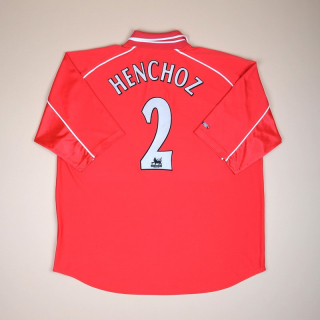 Liverpool 2000 - 2002 Home Shirt #2 Henchoz (Very good) XL