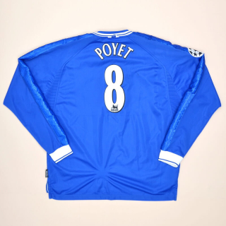 Chelsea 1999 - 2001 'Signed' Home Shirt #8 Poyet (Very good) XXL