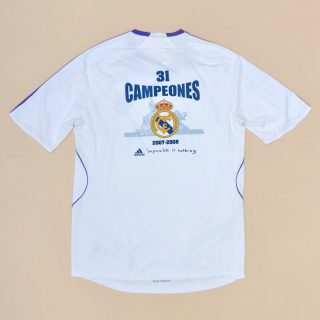 Real Madrid 2007 - 2008 'Campeones' Home Shirt (Very good) M