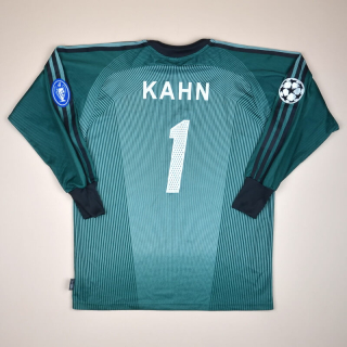 Bayern Munich 2003 - 2004 Champions League Goalkeeper Shirt #1 Kahn (Good) S