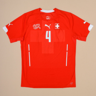 Switzerland  2014 - 2015 Home Shirt #4 (Very good) L