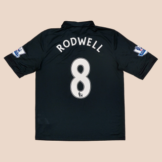 Everton 2012 - 2013 Match Issue Away Shirt #8 Rodwell (Excellent) L