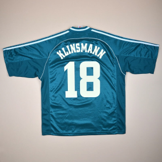 Germany 1998 - 2000 'World Cup' Away Shirt #18 Klinsmann (Very good) L