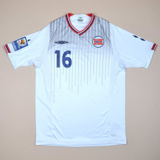 Norway 2009 - 2010 Match Issue Away Shirt #16 (Excellent) M