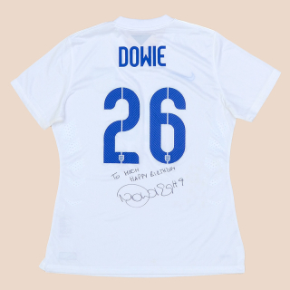 England 2014 - 2015 Match Issue Signed Home Shirt #26 Dowie (Excellent) L women