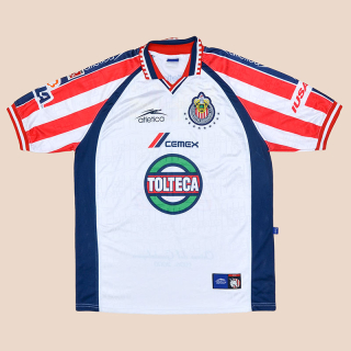 Chivas Guadalajara 1997 - 1998 Away Shirt (Very good) XL