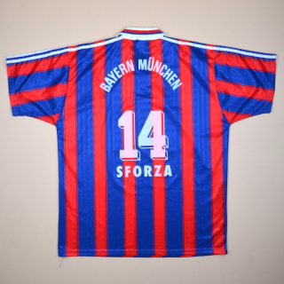 Bayern Munich 1995 - 1997 Home Shirt #14 Sforza (Very good) XL