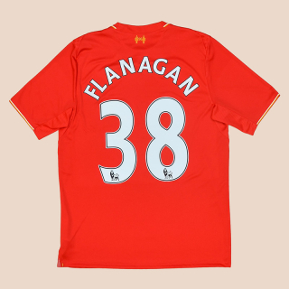 Liverpool 2015 - 2016 Home Shirt #38 Flanagan (Very good) M