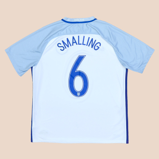 England 2016 - 2017 Home Shirt #6 Smalling (Good) XL