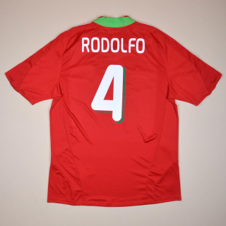 Lokomotiv Moscow 2008 - 2009 Match Issue Home Shirt #4 Rodolfo (Excellent) L