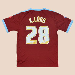 Burnley 2015 - 2016 Home Shirt #28 K. Long (Very good) L