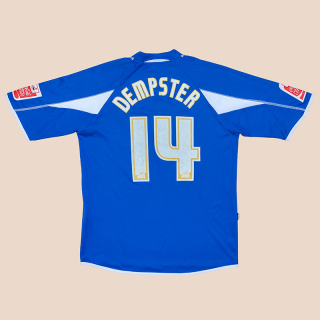 Rushden and Diamonds 2005 - 2006 Match Issue Away Shirt #14 Dempster (Good) XL