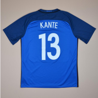 France 2016 - 2017 Home Shirt #13 Kante (Very good) L