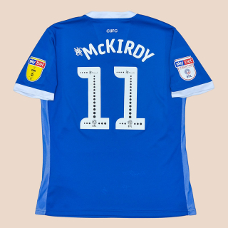 Carlisle 2019 - 2020 Match Issue Home Shirt #11 McKirdy (Good) XL