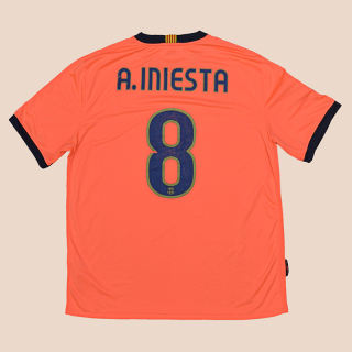 Barcelona 2009 - 2010 Away Shirt #8 Iniesta (Good) XL