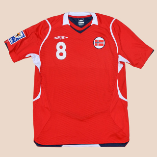 Norway 2008 - 2009 Match Issue Home Shirt #8 (Very good) M