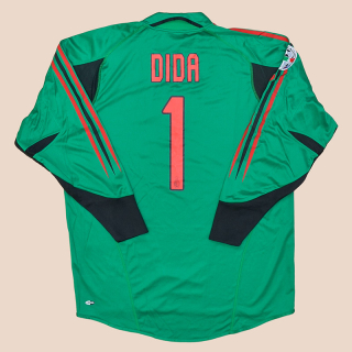 AC Milan 2004 - 2005 Goalkeeper Shirt #1 Dida (Excellent) L