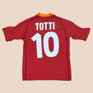 Roma 2000 - 2001 Home Shirt #10 Totti (Very good) M