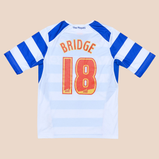 Reading 2013 - 2014 Home Shirt #18 Bridge (Excellent) M