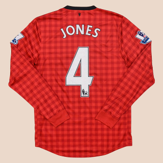 Manchester United 2012 - 2013 Home Shirt #4 Jones (Very good) S