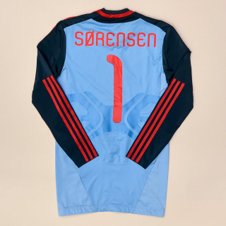 Denmark 2012 - 2013 Player Issue TechFit Goalkeeper Shirt #1 Sorensen (Good) M